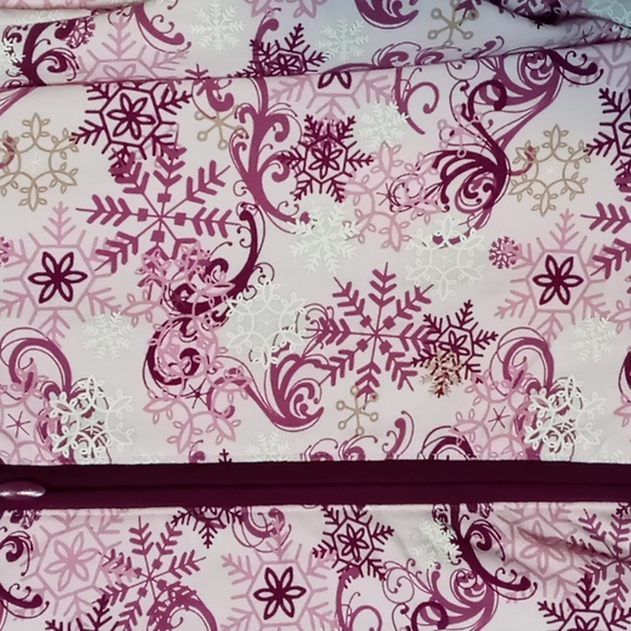 Christopher & Banks Full Zip Purple Snowflake "Shacket" Size L - Picture 5 of 6
